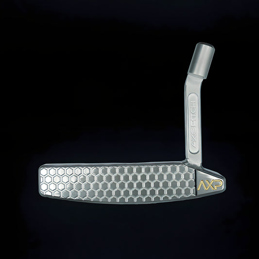 Namesake of our Founder's Grandfather, who passed on his love of the game, the "Buster" establishes the strength of traditional blades, with the forgiving green contact that helps you achieve the desired one-putt. A hybrid blade putter to eliminate all 3 putts. 100% American made start to finish in The Woodlands, TX.